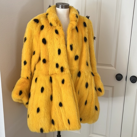 Rare, vintage, mink, and fox peplum coat from Paris by Lecoanet Hemant vintage - Picture 5 of 11